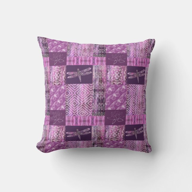 Purple Patina: Mosaic Cushion (Front)