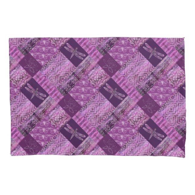 Purple Patina: Mosaic Pillowcase (Front)