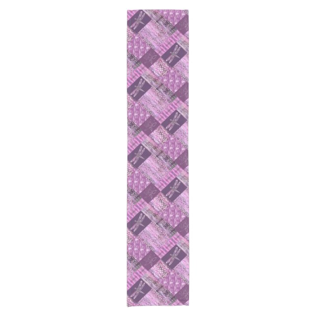 Purple Patina: Mosaic Short Table Runner (Front)