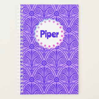 Purple Pattern Boho Name Planner