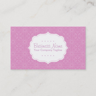 Purple Pattern Business Card