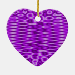 purple pattern ceramic tree decoration