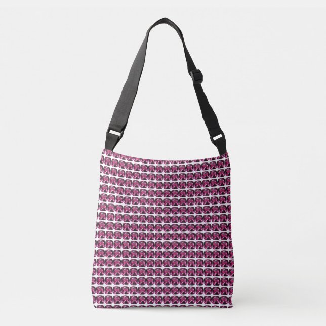 Purple Pattern Crossbody Bag (Front)