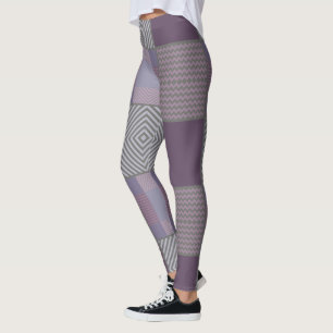 Purple Pattern Leggings