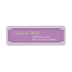 Purple Pattern  - Return Address labels