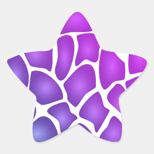 Purple Pattern Star Sticker