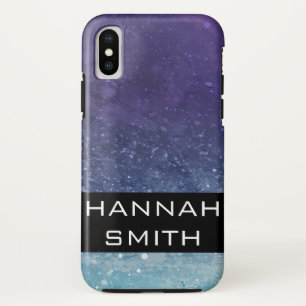 Purple patterns / vintage iPhone XS case