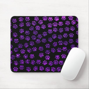Purple Paws, Glitter Paws, Purple Glitter, Dog Mouse Mat