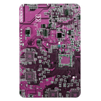 Purple PCB Circuit Board Design for IT Pros Magnet