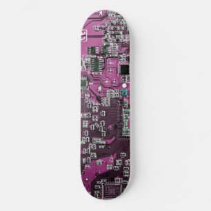 Purple PCB Circuit Board Design for IT Pros Skateboard