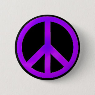 Purple Peace 6 Cm Round Badge