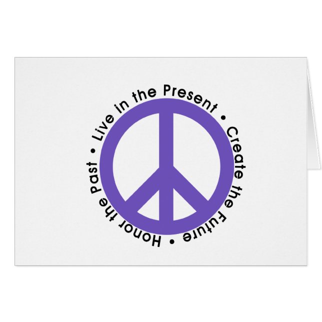 Purple Peace Sign (Front Horizontal)
