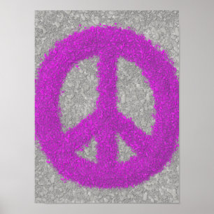 Purple Peace Sign