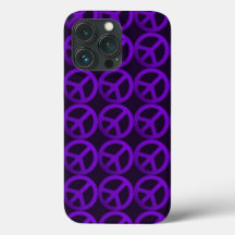 Purple Peace Sign Phone Case