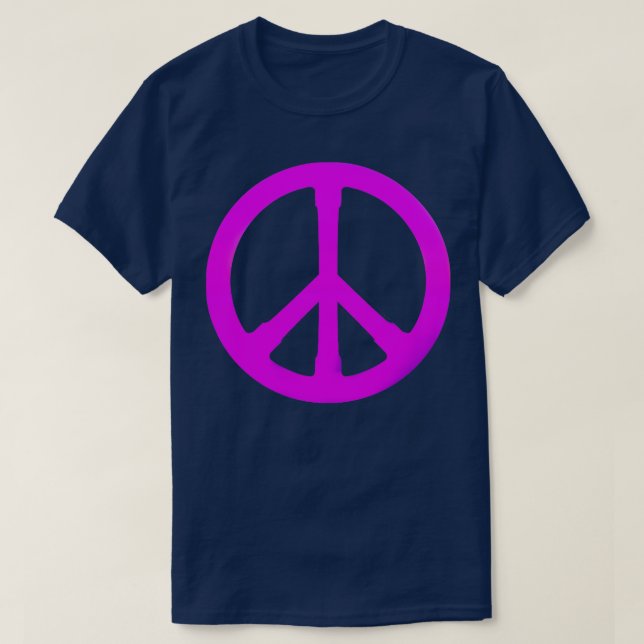 purple peace symbol T-Shirt (Design Front)