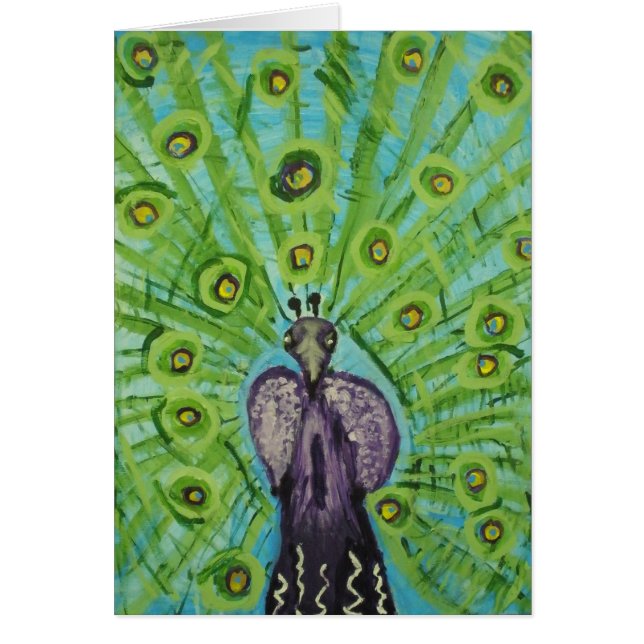 Purple Peacock by Heather S. (Front)