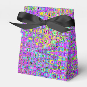 Purple Peacock Favour Box