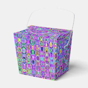 Purple Peacock Favour Box