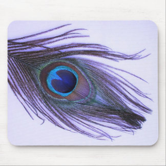 Purple Peacock Feather 2 Mouse Mat