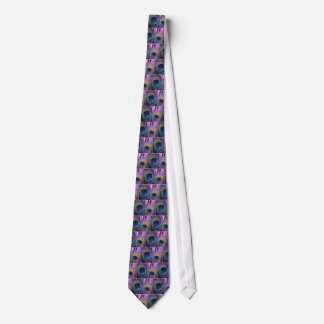 Purple Peacock Tie