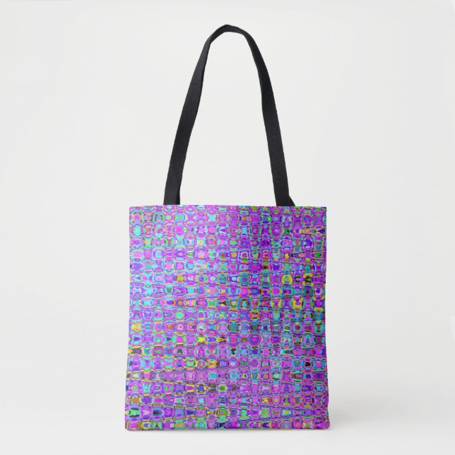 Purple Peacock Tote Bag (Front)