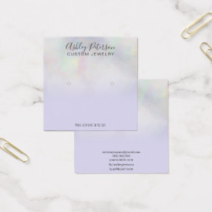 Purple pearl nacre ombre stud earring display