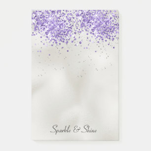 Purple Pearl Silver Sparkle    Post-it Notes