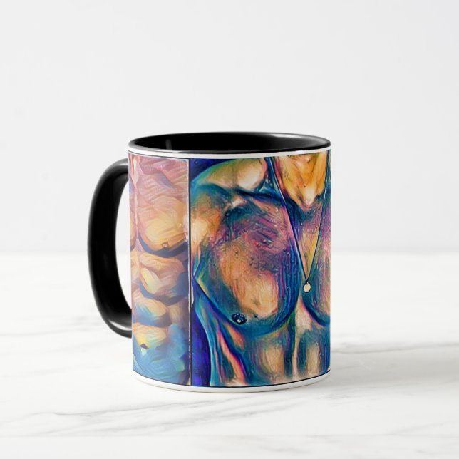 Purple Pecs Mug (Front Left)