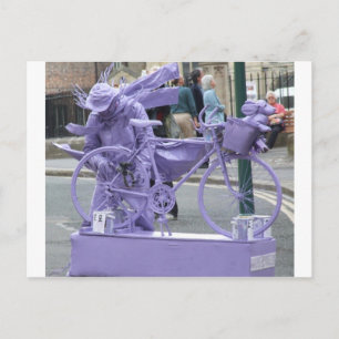 Purple Pedaller Postcard