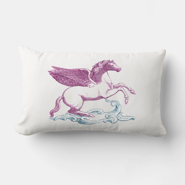 Purple Pegasus Lumbar Cushion (Front)