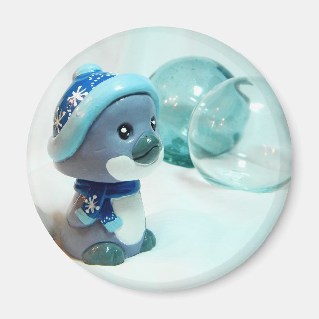 Purple Penguin III Magnet (Front)