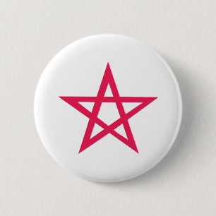 purple pentacle pentagram 6 cm round badge