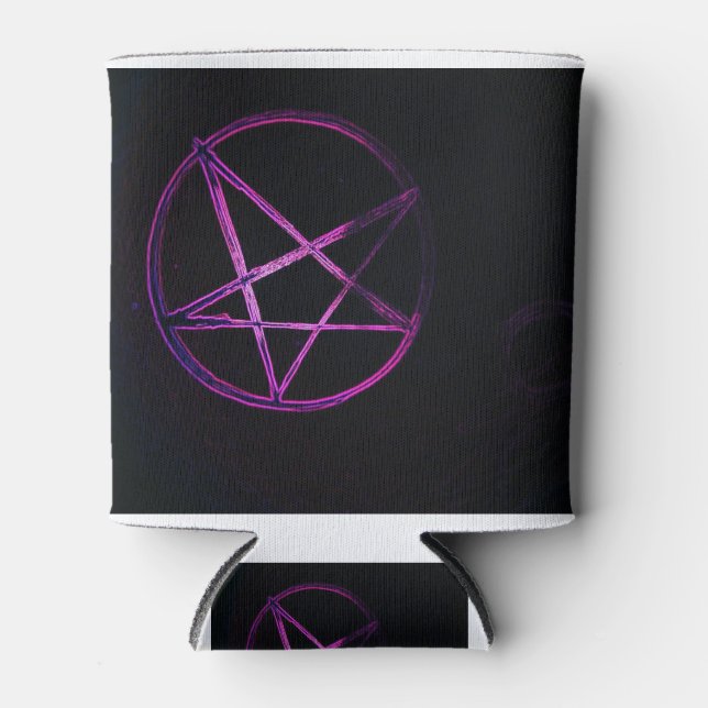purple pentagram can cooler (Front)