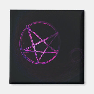 purple pentagram magnet