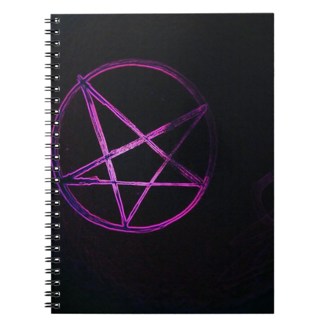 purple pentagram notebook (Front)