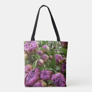 Purple Peonie Classic Tote Bag lk