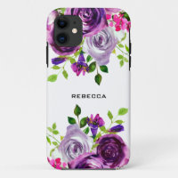 Purple peonies flowers bouquet