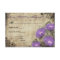 Purple Peonies Vintage Wedding Invitation RSVP