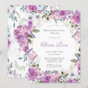 Purple Peony Anemone Bachelorette Party
