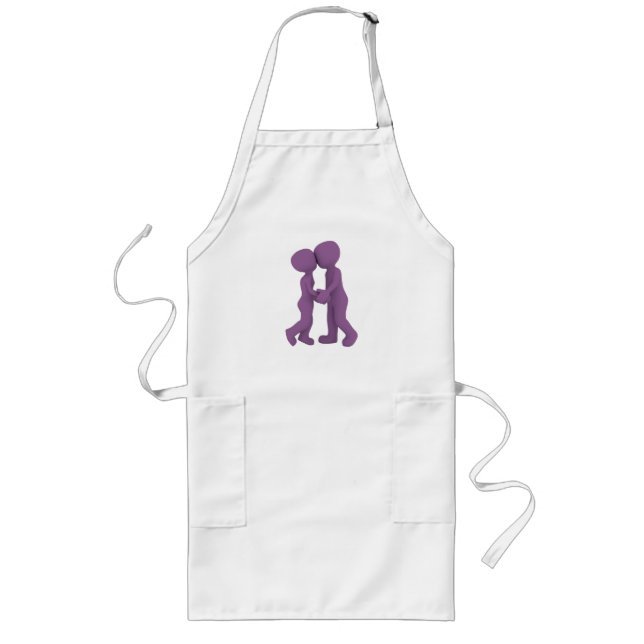 PURPLE PEOPLE IN LOVE LONG APRON (Front)