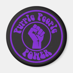 Purple People Power Magnet