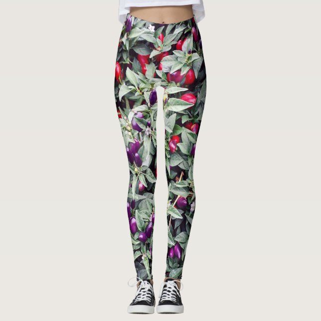 Purple Pepper Leggings (Front)