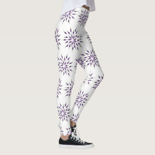 Purple Peppers mandala Art Leggings