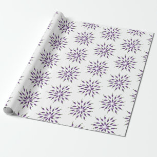 Purple Peppers mandala Art Wrapping Paper