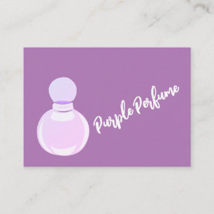 Purple Perfume Bottle Business Card