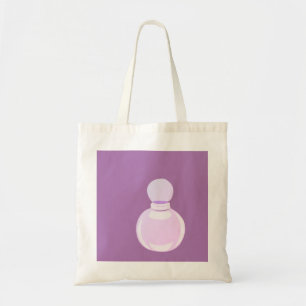 Purple Perfume Bottle Tote Bag