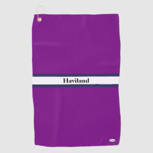 Purple Personalised Golf Towel HAMbWG