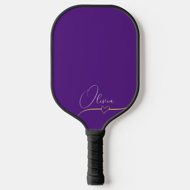Purple Personalised Pickleball Paddle (Front)