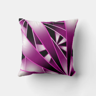 Purple Perspective Gradient Color Fill Drawing  Cushion