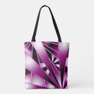 Purple Perspective Gradient Colour Fill Drawing  Tote Bag